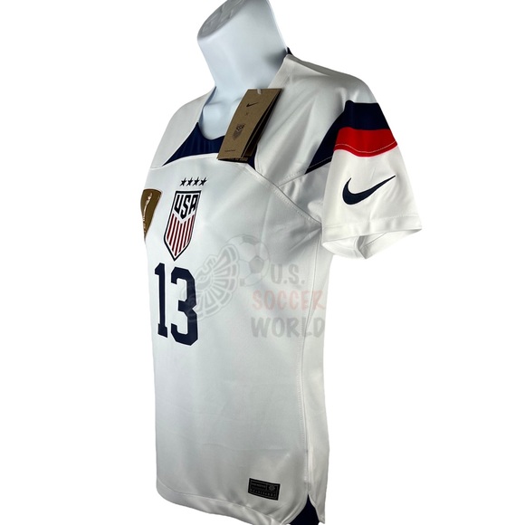 🌟 New 2022/23 USA USWNT Women's HOME Soccer Jersey MORGAN #13 🇺🇸 - Picture 4 of 7